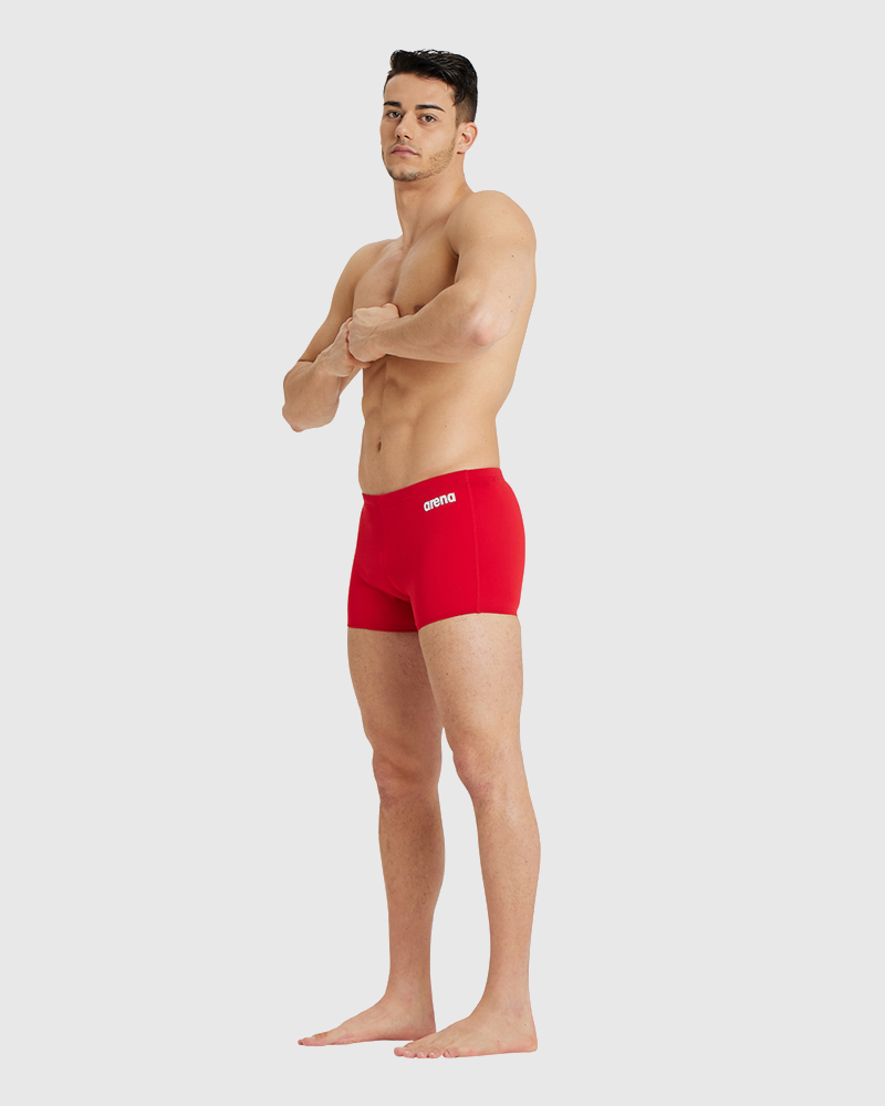 TRAJE DE BAÑO SHORT SWIM SOLID RED - fondo #E8E8E8