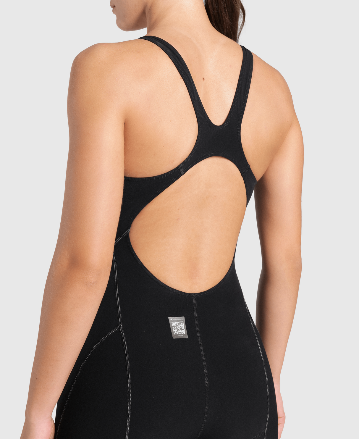 TRAJE DE BAÑO MUJER ARENA POWERSKIN IMPULSO OB BLACK - fondo #E8E8E8