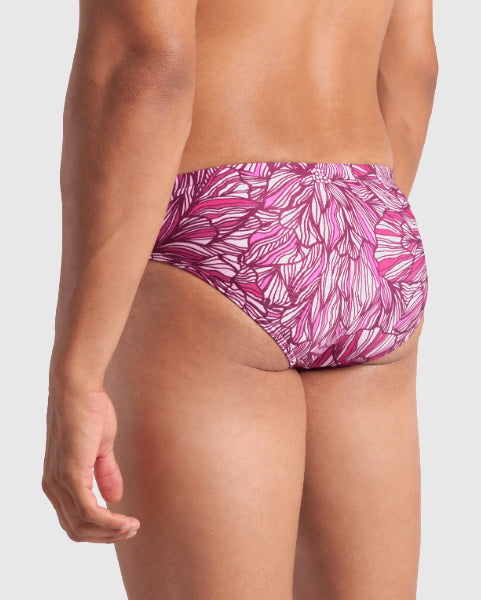 TRAJE DE BAÑO ZUNGA PINK DAHLIA SWIM BRIEFS SHOC - fondo #E8E8E8