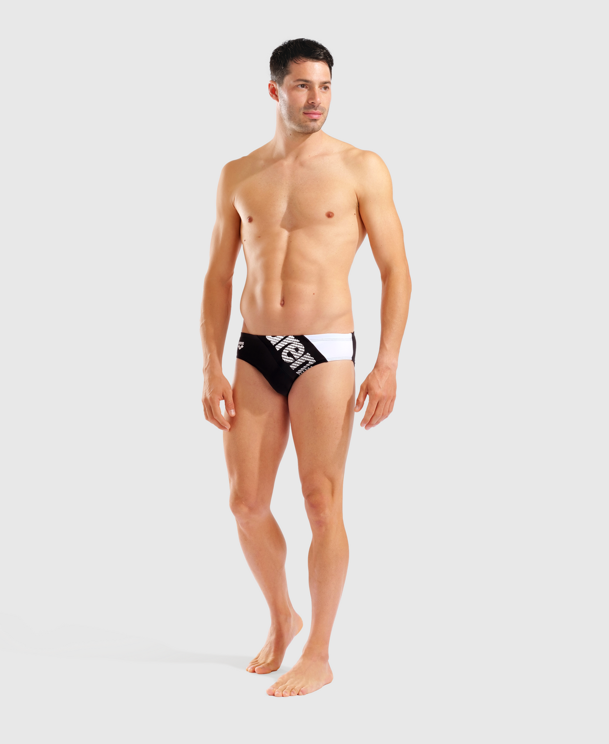 TRAJE DE BAÑO SHORT STRIPEFLOW SWIM BRIEFS - fondo #E8E8E8