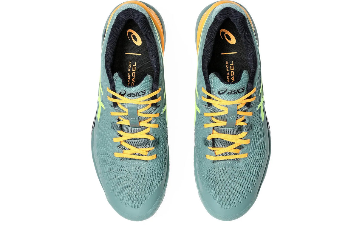Zapatilla Asics Gel Resolution 9 – Padel – Celadon / Safety Yellow