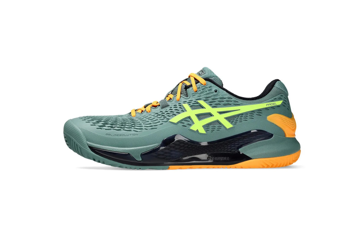 Zapatilla Asics Gel Resolution 9 – Padel – Celadon / Safety Yellow