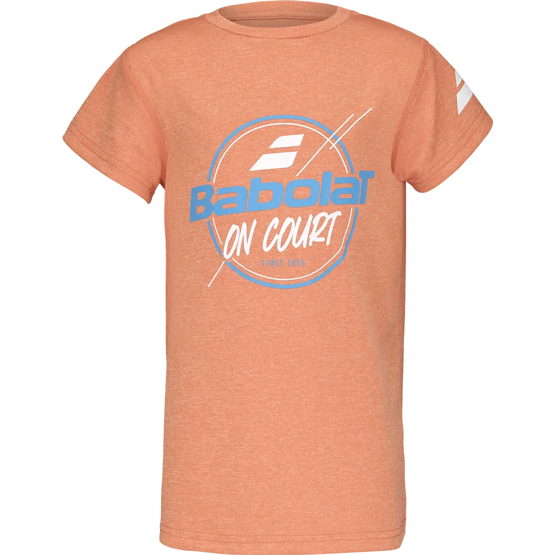 Polera Babolat Exercise Niño color Naranja