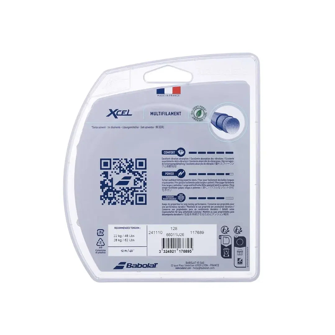Cuerda Tenis Babolat Xcel Rollo 12mt Natural