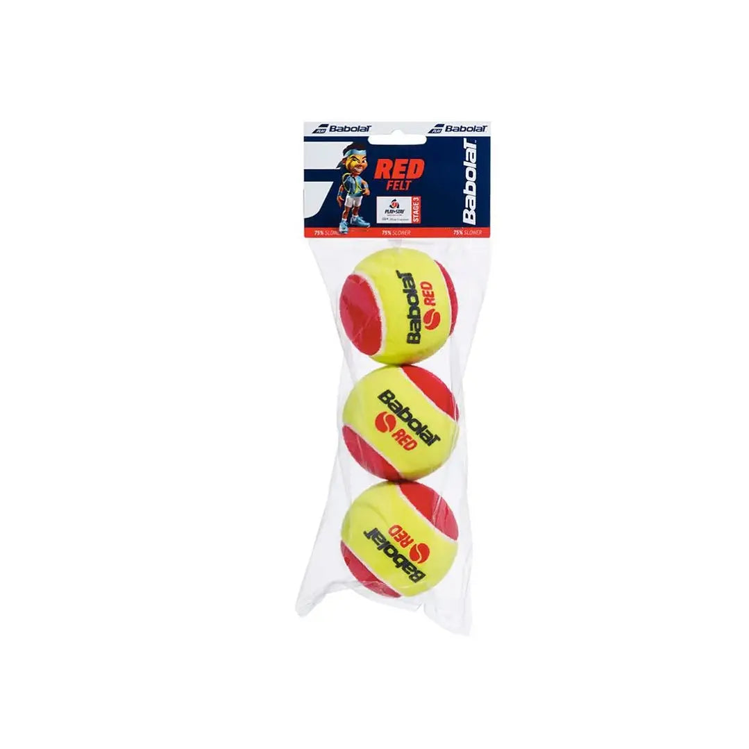 Set Pelotas Tenis Babolat Red Felt X3