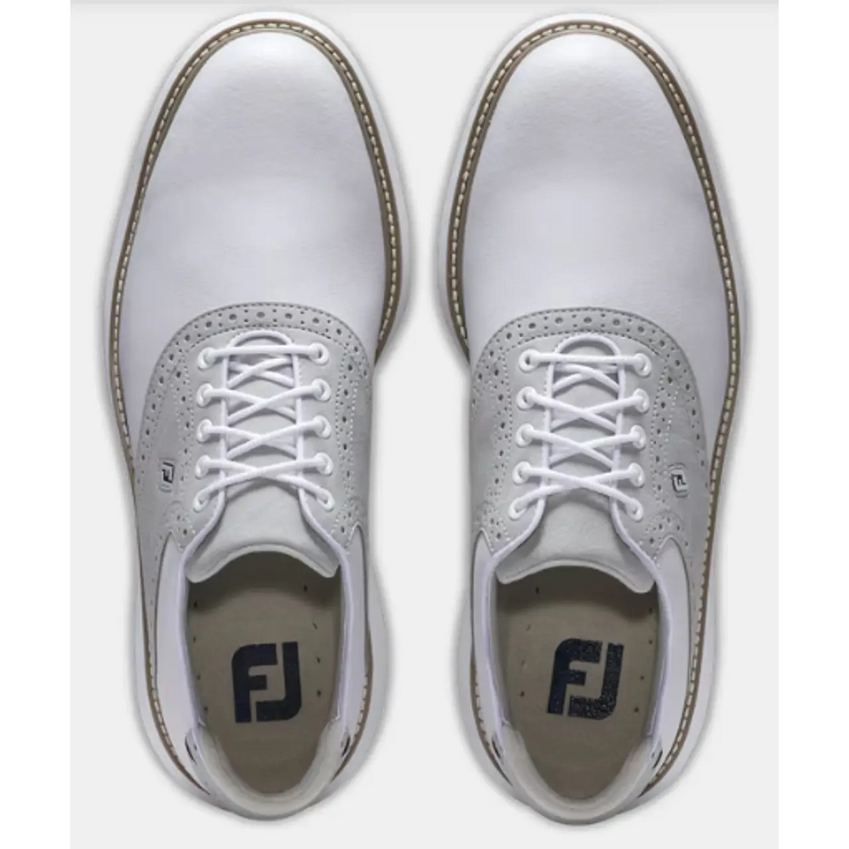 Zapato Footjoy Hombre Traditions Blanco/Gris