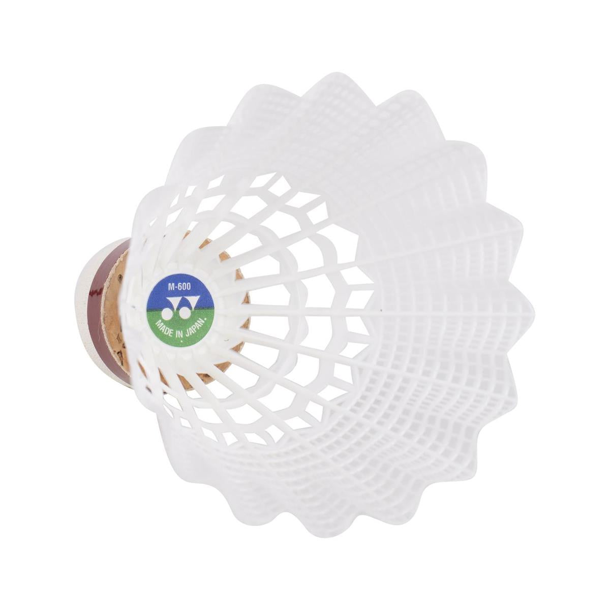 Plumilla Bádminton Mavis 600 Fast Blanco x6 Yonex