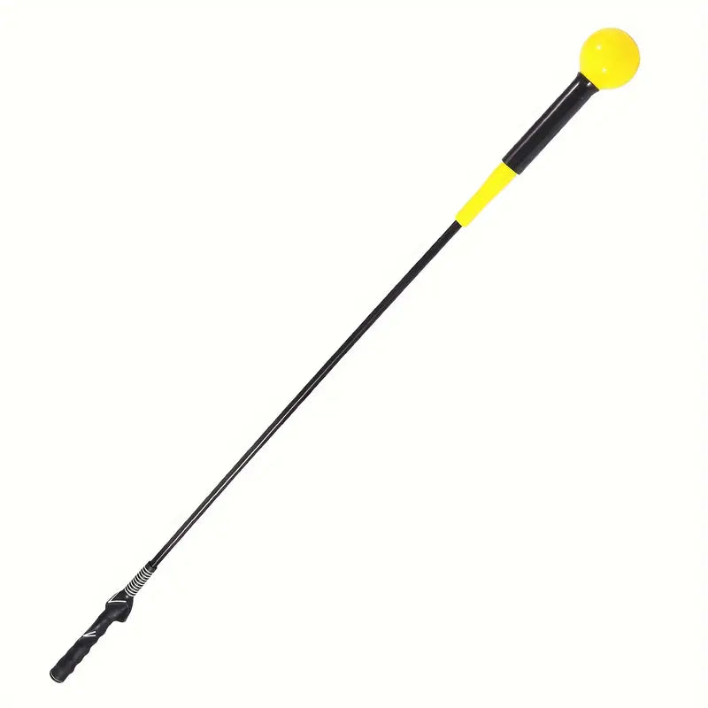 Palo de Entrenamiento Fuerza Agarre Tempo y Flexibilidad Swing de Golf Amarillo