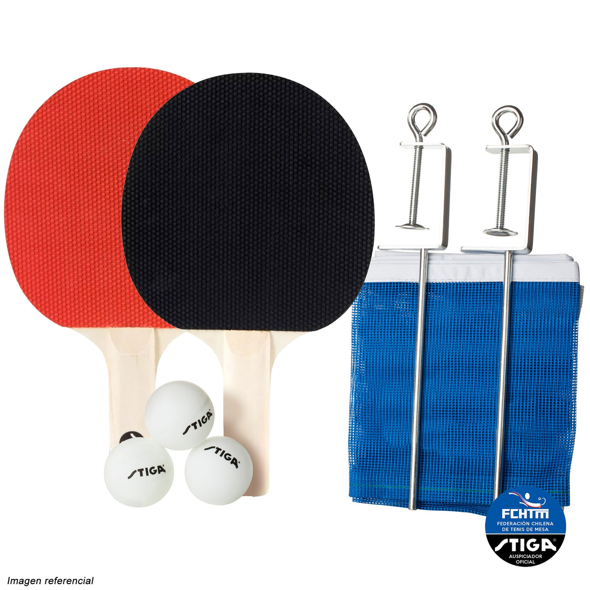Set Tenis de Mesa CLASSIC - 2 Paletas 3 Pelotas 1 Red