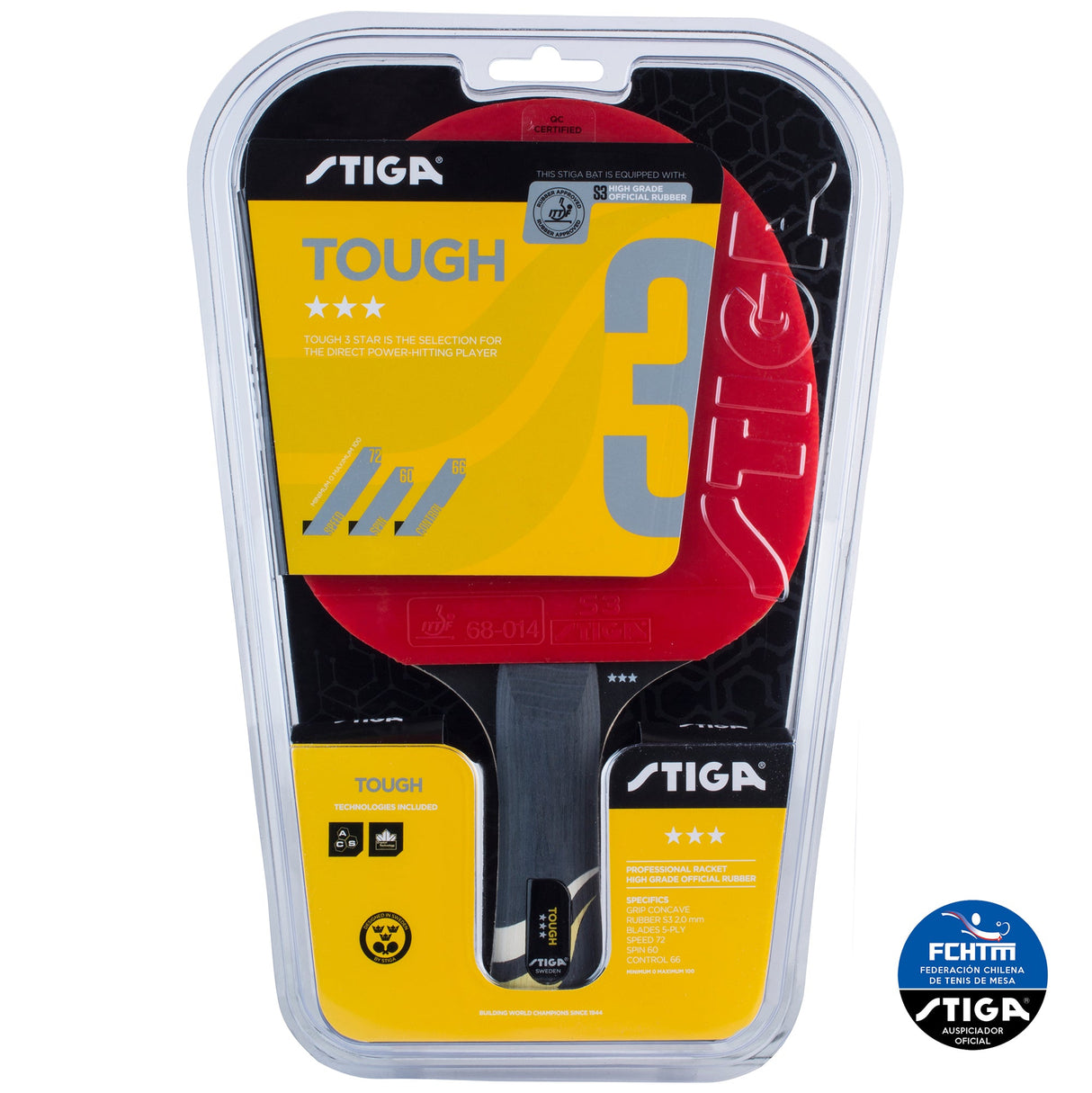 Paleta Tenis de Mesa TOUGH ★★★
