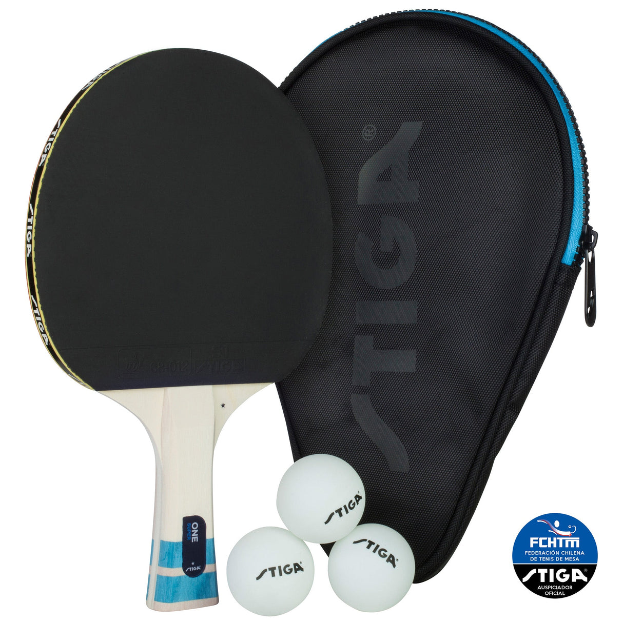 Set Tenis de Mesa SUPER ★ - 1 Pala 3 Pelotas 1 Cubrepala