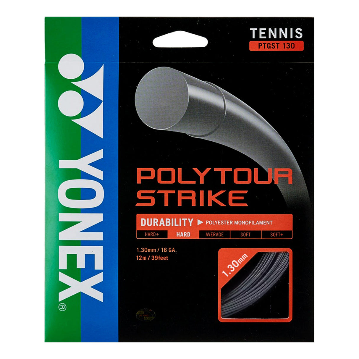 Set Cuerda Tenis POLY TOUR STRIKE 1.30 / 16 Plata