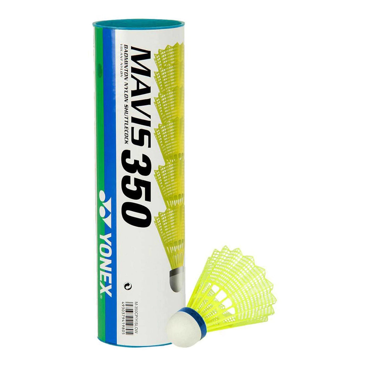 Plumilla Bádminton MAVIS 350 Amarillo - Medium/Azul