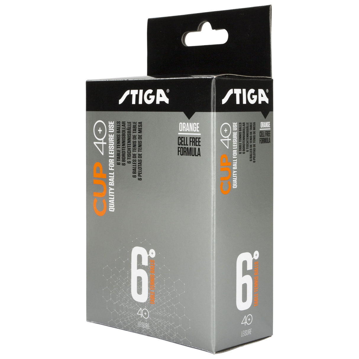 Pelotas CUP 40+ 6-PACK Naranjo