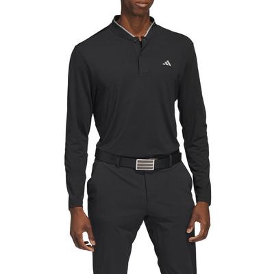Polo de golf adidas Originals manga larga para hombre - Negro
