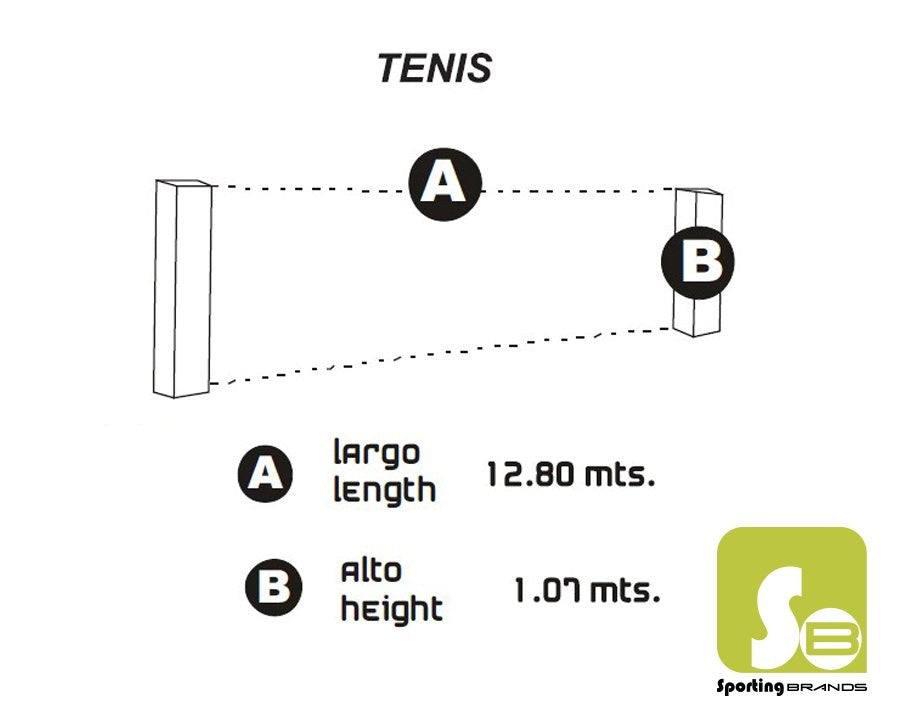 Red Tenis SIMPLE 30PLY Trenzada