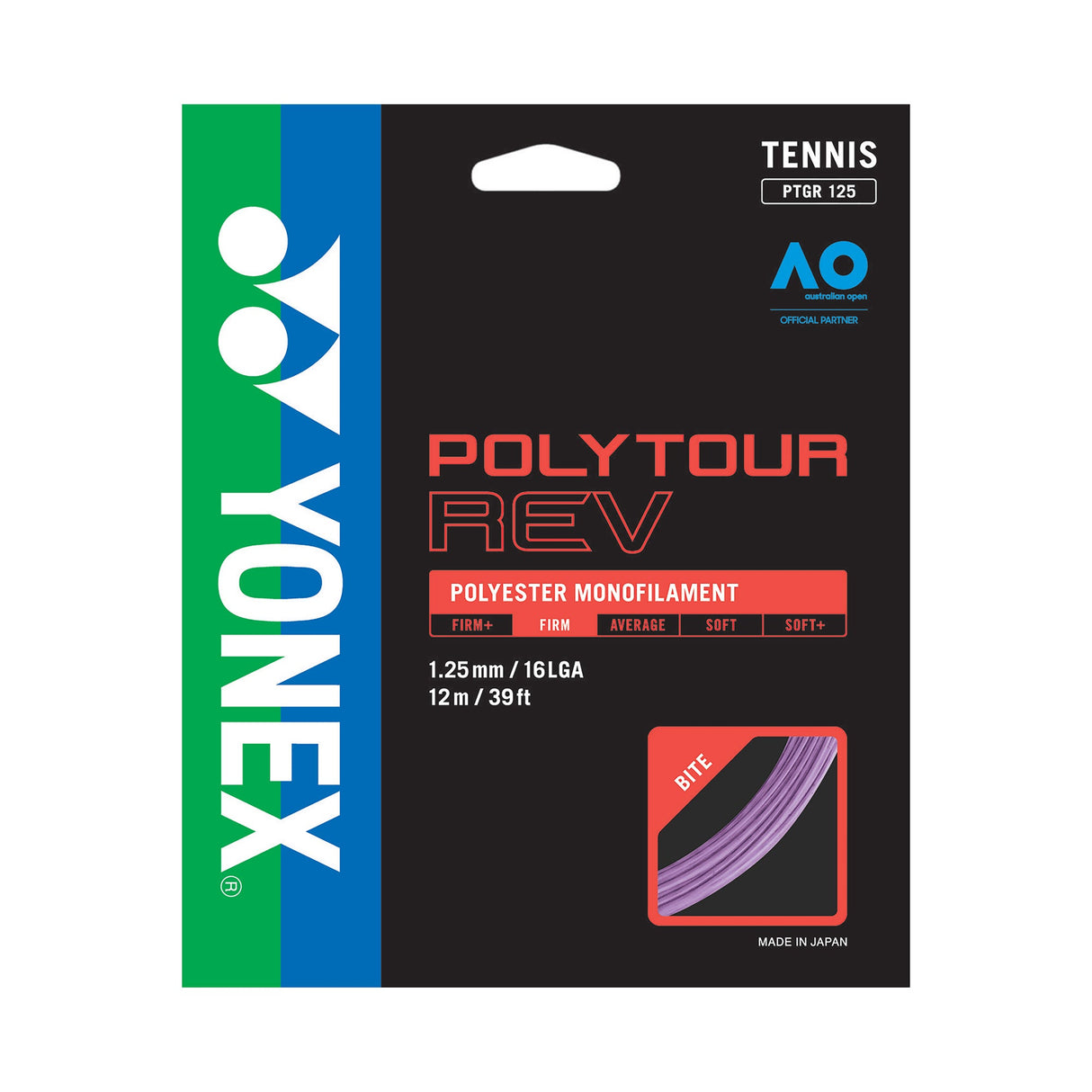Set Cuerda Tenis POLY TOUR REV 1.25 / 16L Purpura