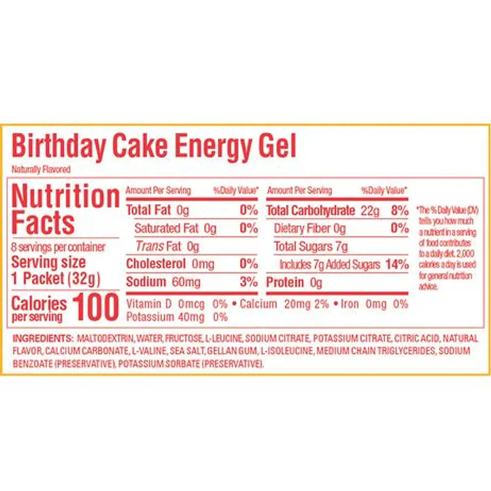 GU Energy Gel Birthday Cake (Unidad)
