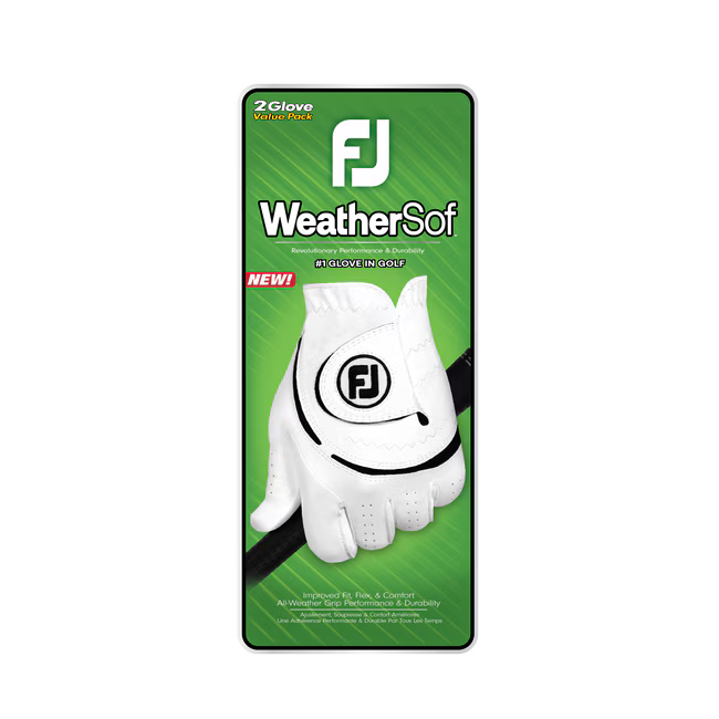 Guante FootJoy Hombre WeatherSof Pack de 2 Unidades