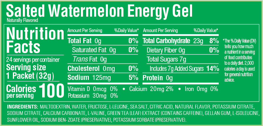 Caja de Geles Salted Watermelon GU Energy - Rideshop