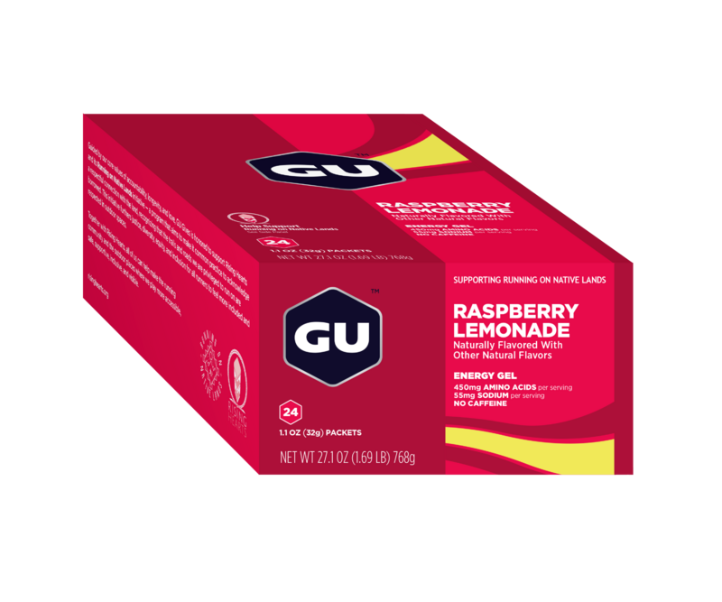 GU Energy Caja de Geles Raspberry Lemonade (24 unid) - Rideshop