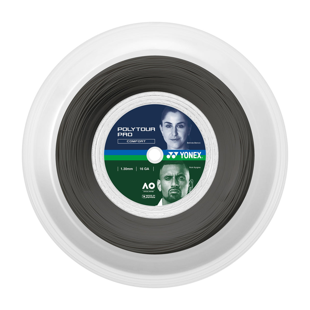 Rollo Cuerda Tenis POLY TOUR PRO 1.30 / 16 Grafito