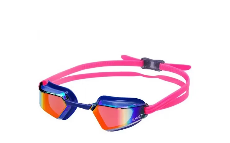 Lentes Natación S71 Phoenix Espejo UV Azul/Rosa