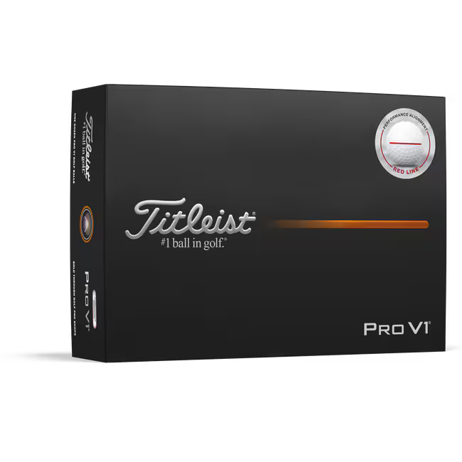 Pelotas de Golf Titleist ProV1 2026 Docena Performance Align Red