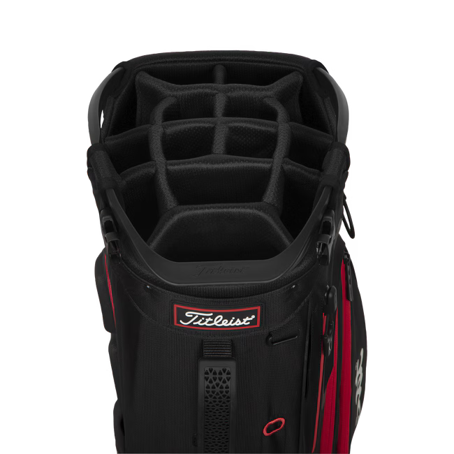 Bolso de Golf Titleist Hybrid 14 Bag Negro/Rojo