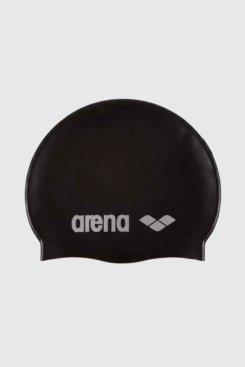 GORRO DE NATACIÓN SILICONE JR BLACK - fondo #E8E8E8