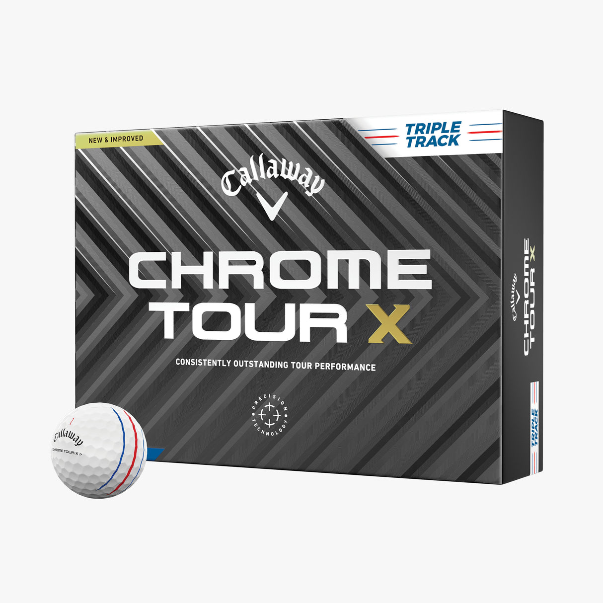 Pelotas de Golf Callaway Chrome Tour X Triple Track Docena