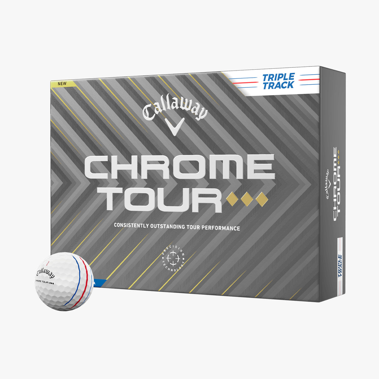 Pelotas de Golf Callaway Chrome Tour 3D Triple Track Docena