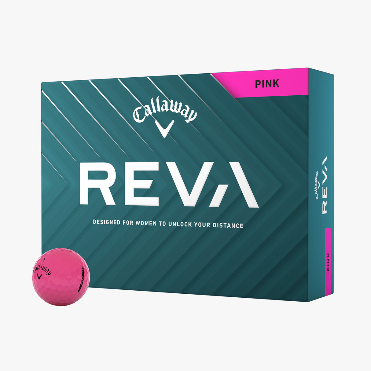 Pelotas de Golf Callaway REVA Rosado Docena