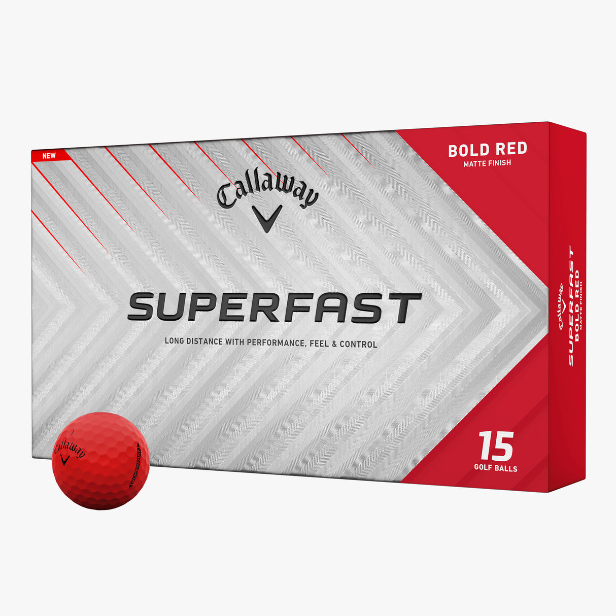 Pelotas de Golf Callaway Superfast 15 Pack Rojo