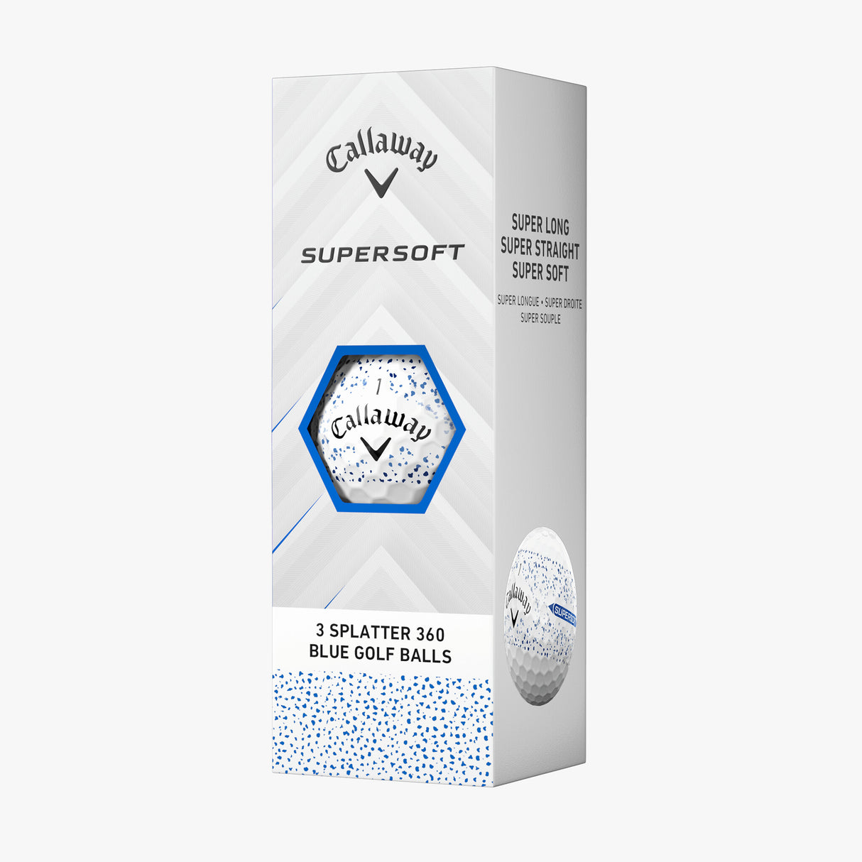 Pelotas de Golf Callaway Supersoft Splatter Azul Docena