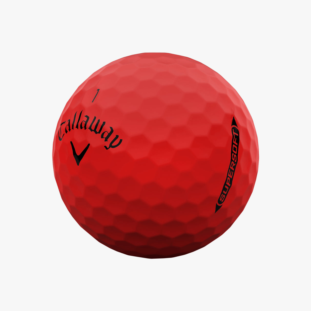 Pelotas de Golf Callaway Supersoft Rojo Docena
