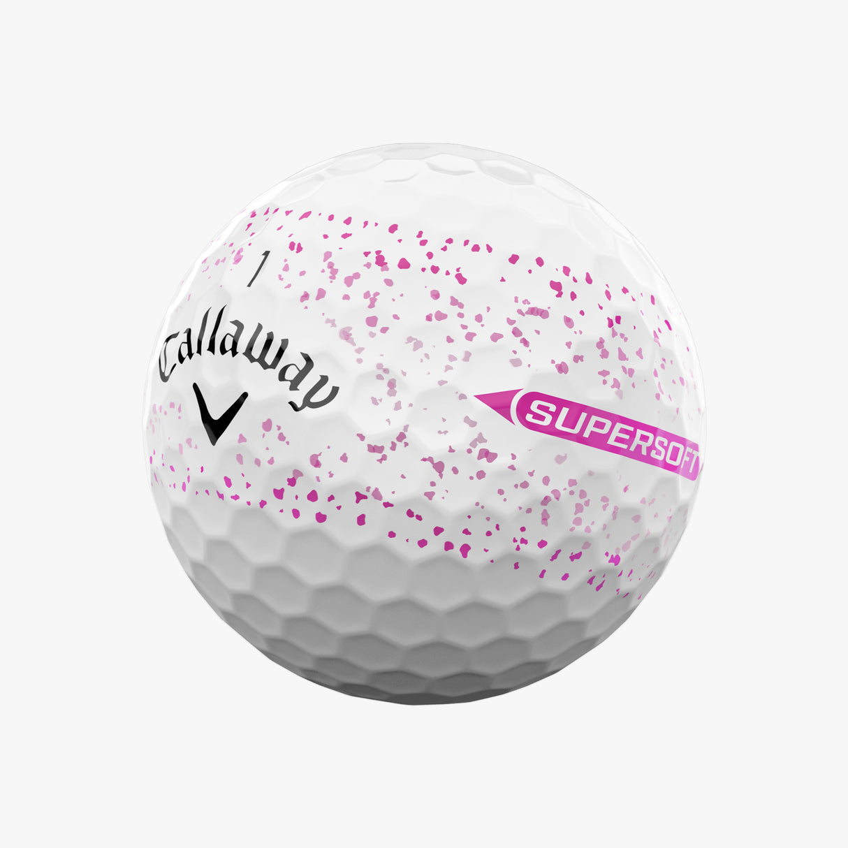 Pelotas de Golf Callaway Supersoft Splatter Rosado Docena