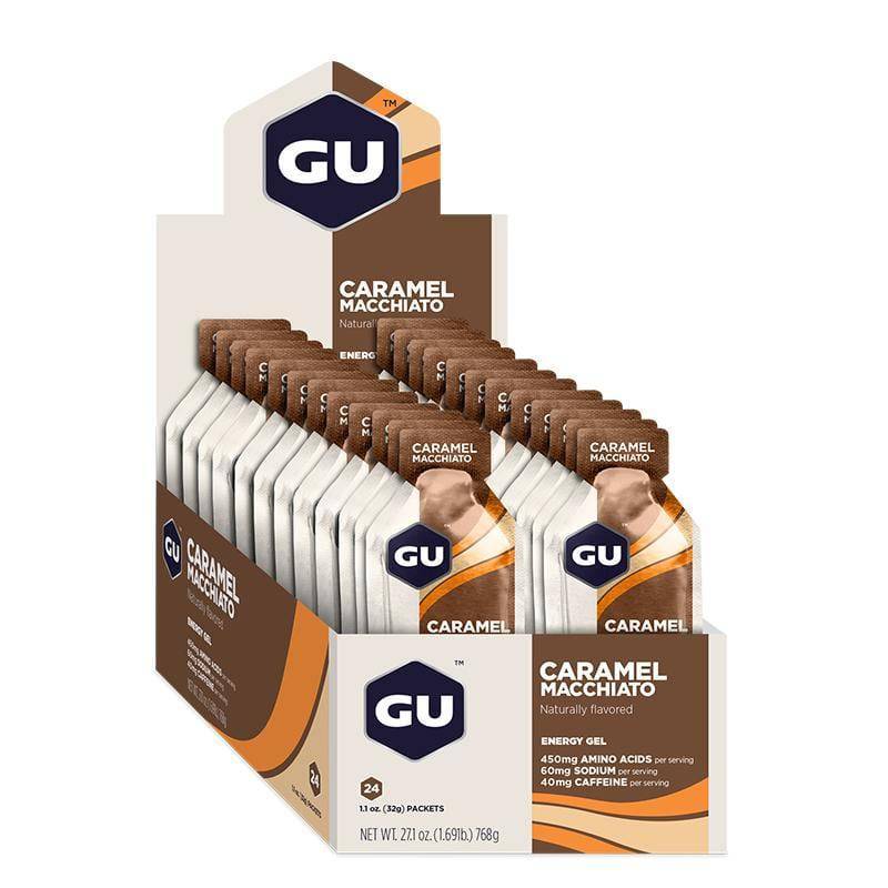 Caja de Geles Caramel Macchiato 24 GU Energy - Rideshop