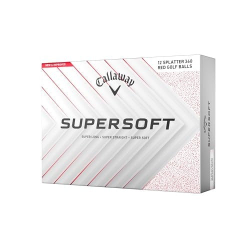 Pelotas Callaway Supersoft 25 Splatter - Docena Rojo