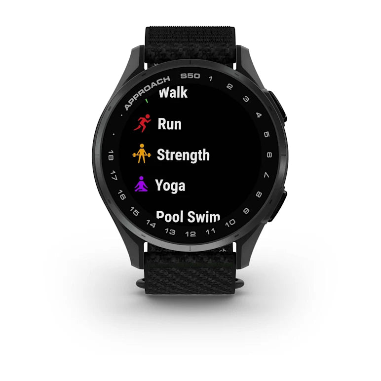 Reloj Garmin Approach S50 - 43 mm - Nylon Black