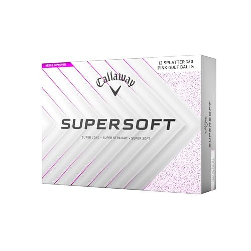 Pelotas Callaway Supersoft 25 Splatter - Docena Rosado