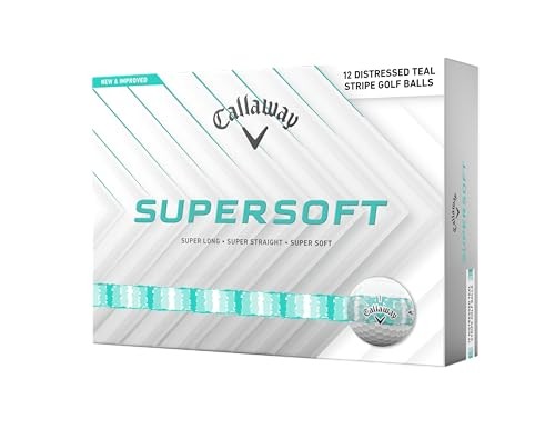 Pelotas Callaway Supersoft 2025 Distressed - Docena Turquesa