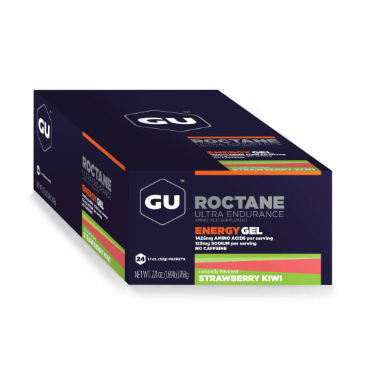 GU Energy Box Roctane Energy Gel, Strawberry Kiwi - Rideshop