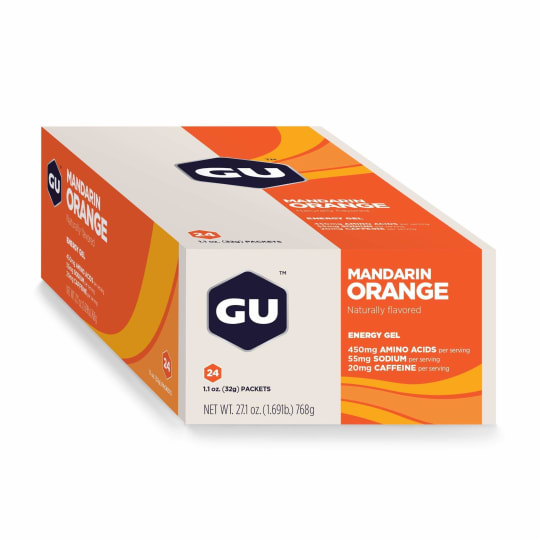 Caja de Geles Mandarin Orange 24 GU Energy - Rideshop