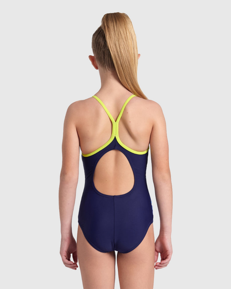 TRAJE DE BAÑO ENTRENAMIENTO FEEL DALY LIGHT DROP BACK AZUL - fondo #E8E8E8