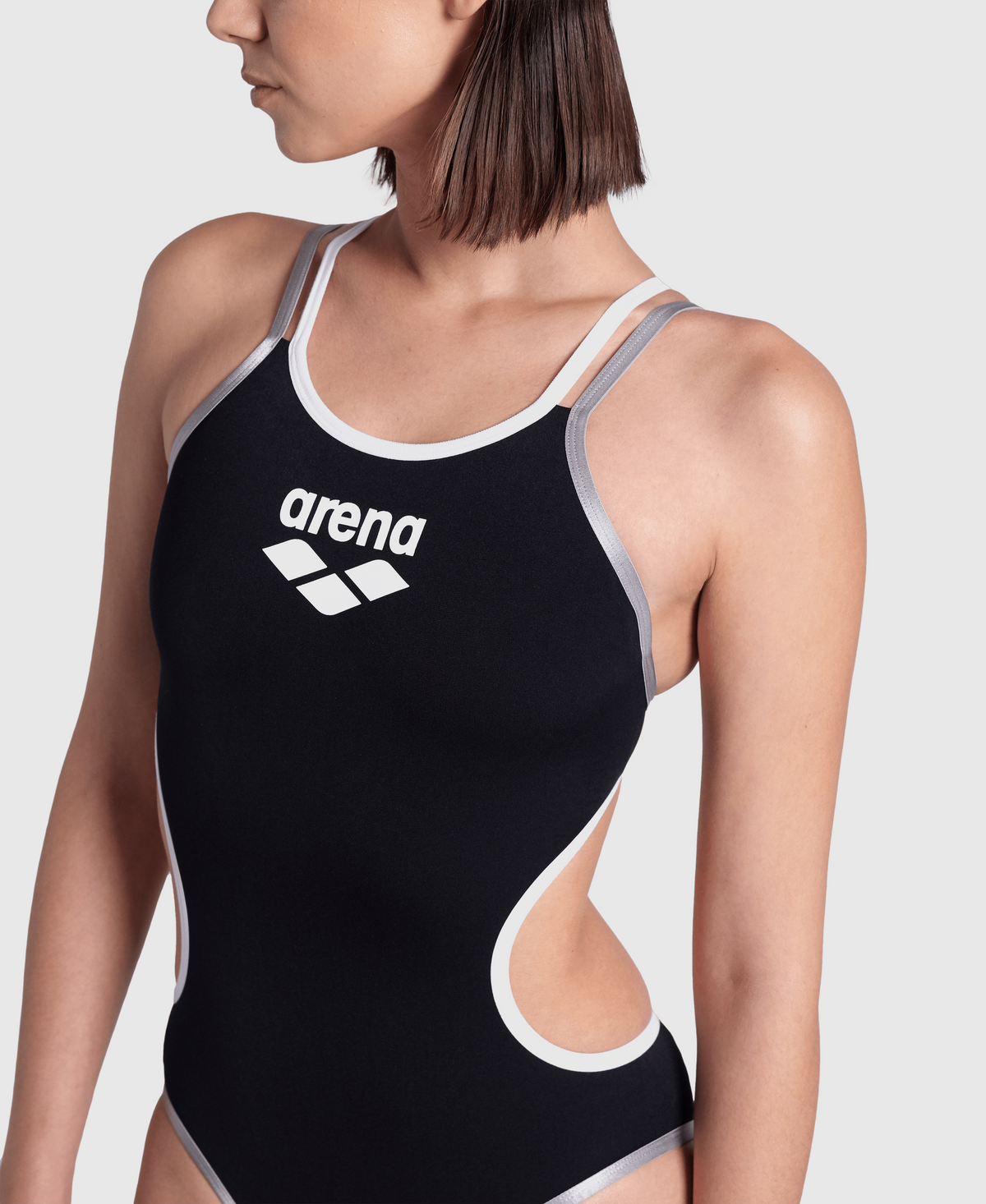 TRAJE DE BAÑO ARENA ONE DOUBLE CROSS BACK ONE PIECE - fondo #E8E8E8
