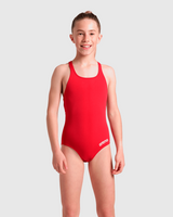 TRAJE DE BAÑO ARENA NIÑA SWIMSUIT SWIM PRO SOLID RED - fondo #E8E8E8