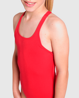TRAJE DE BAÑO ARENA NIÑA SWIMSUIT SWIM PRO SOLID RED - fondo #E8E8E8