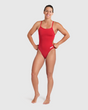 TRAJE DE BAÑO MUJER ARENA TEAM SWIMSUIT CHALLENGE SOLID RE - fondo #E8E8E8