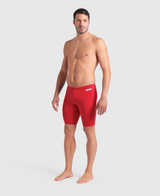 TRAJE DE BAÑO JAMMER TEAM SWIM SOLID RED WHITE - fondo #E8E8E8